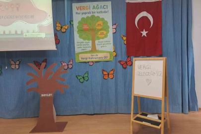 Buldanlı öğrencilere vergi bilinci eğitimi verildi
