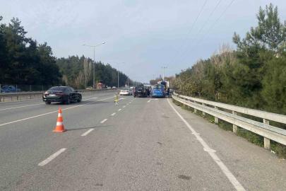 Bursa-Mudanya yolunda bisikletli kazası: 1 kişi yaralandı