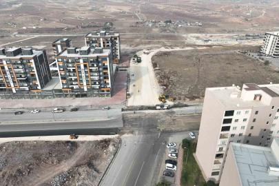 Büyükşehir’den trafiği rahatlatan yol çalışması