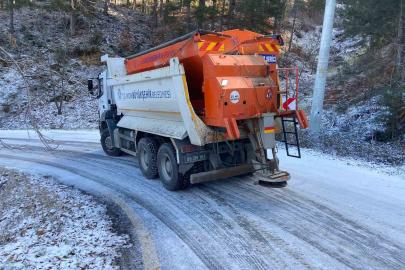 Büyükşehir’in karla mücadelesi başladı