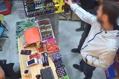 Çakmak hırsızı kameraya yakalandı