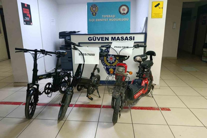 Çalınan bisikletler polis tarafından bulundu