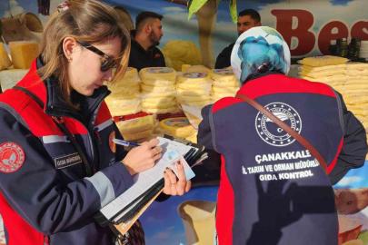 Çanakkale’de yöresel ürün festivalinde gıda denetimi