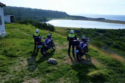 Çanakkale’deki pembe gölün güvenliği jandarma ekiplerinci sağlanıyor