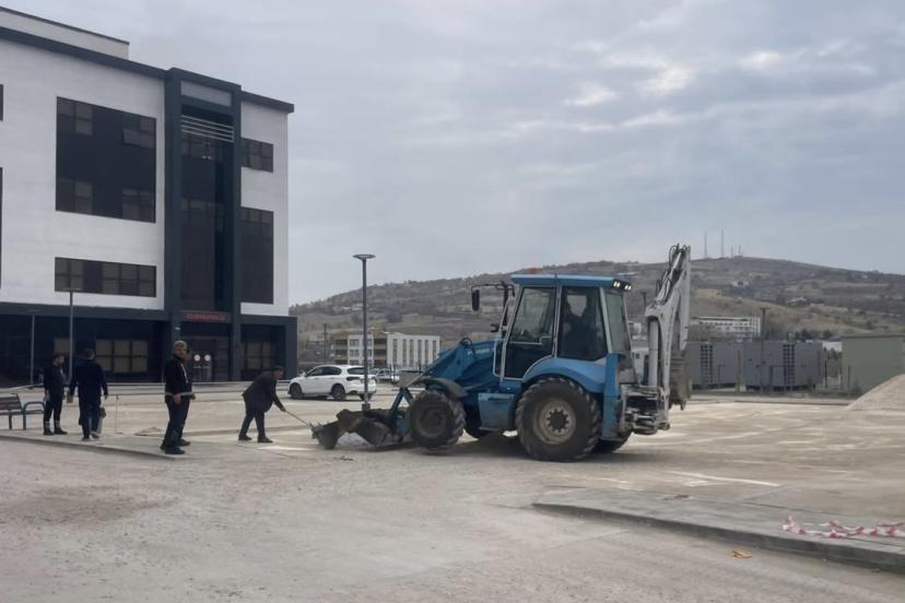 Çermik Devlet Hastanesi otoparkı genişletiliyor