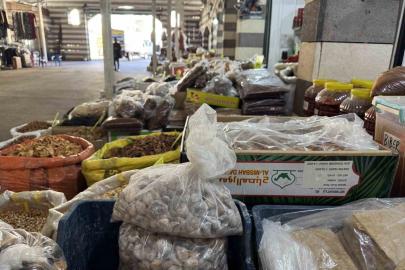 Çermik organik kuruyemiş pazarına yoğun ilgi