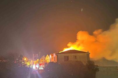 Çeşme’de villa yangını