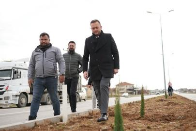 Çivril’de peyzaj çalışmaları devam ediyor