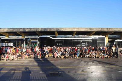 Çocuklardan yerinde toplu taşıma ve ulaşım incelemesi