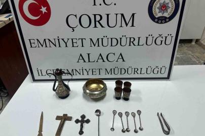 Çorum’da tarihi eser operasyonu: 1 gözaltı