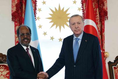 Cumhurbaşkanı Erdoğan, Somalili mevkidaşı Hasan Şeyh Mahmud’la bir araya geldi