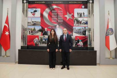 Cumhuriyet Savcısı Nuray Dağdeviren, İl Emniyet Müdürü Yılmaz’ı ziyaret etti