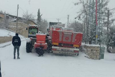 Darende’de kar yağışı etkili oluyor
