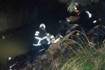 Defne’de su kanalına düşen şahıs yaralandı