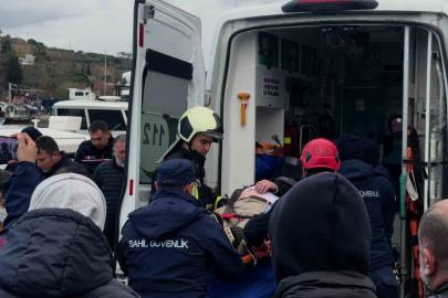 Denizde çırpınan vatandaş sahil güvenlik ekiplerince kurtarıldı