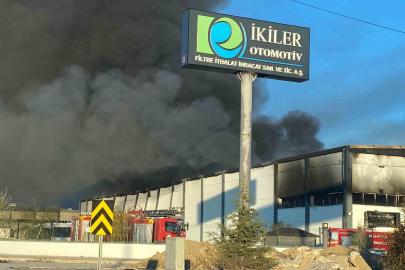 Denizli’de filtre fabrikasını alevler sardı