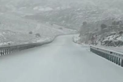 Denizli’nin yüksek kesimlerinde kar yağışı başladı