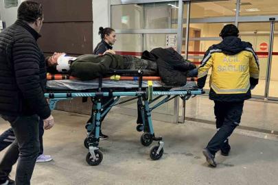 Devrilen motosikletin sürücüsü yaralandı