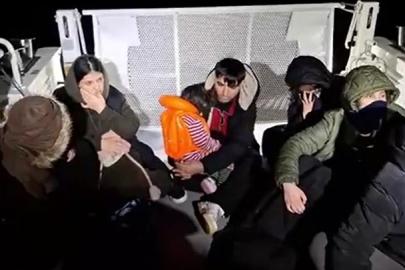 Didim açıklarında 29 düzensiz göçmen kurtarıldı