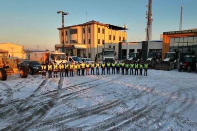 Diyarbakır Organize Sanayi Bölgesinde karla mücadele için tedbirler alındı