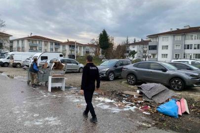 Düzce’de çevreyi kirletene ceza ve temizlik