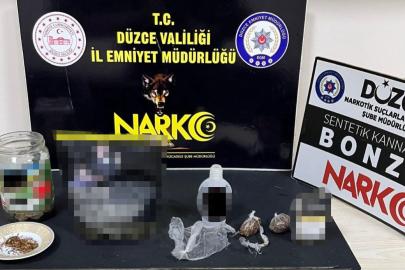 Düzce’de uyuşturucu operasyonu
