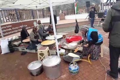 El emeği ürünlerini Filistinliler için satışa sundular