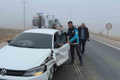 Elazığ’da sis kazaya neden oldu: 1 yaralı