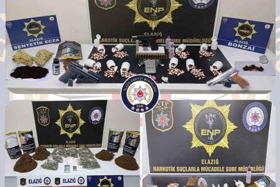 Elazığ’da uyuşturucu operasyonu: 19 tutuklama