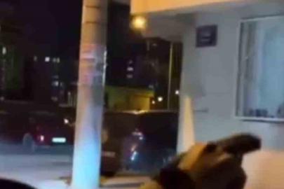 Elinde tabanca ile sokakta ateş edip tehditler savurdu