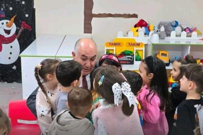 Emeksiz anaokulunda miniklerle buluştu