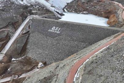 Erikdibi Göleti inşaatında çalışmalar sürüyor