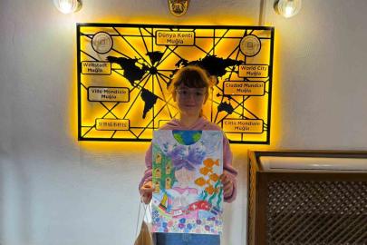 Eseriyle 19 ülke arasından seçildi, barışın renkleri Muğla’dan yükseldi