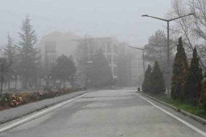 Eskişehir’in yüksek kesimlerinde sis etkili oldu