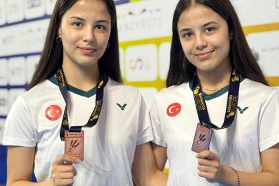Eskişehirli milli sporcu ikizlerden Avrupa 3’üncüsü oldu