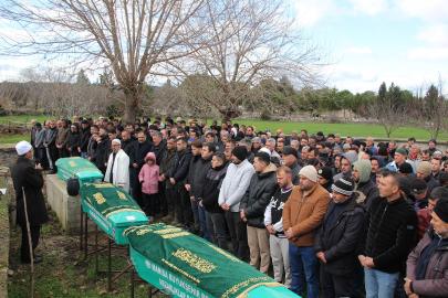 Feci kazada yaşamını yitiren baba, oğul ve torun toprağa verildi