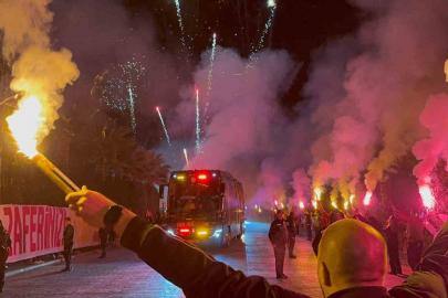 Galatasaray, Antalya’da Şampiyonlar Ligi müziğiyle karşılandı