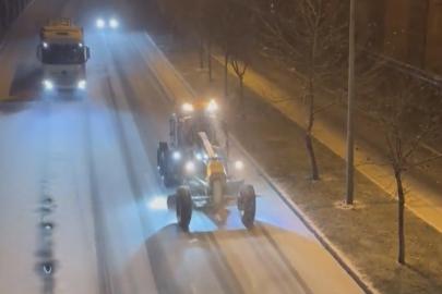 Gaziantep’te beklenen kar yağışı etkisini göstermeye başladı