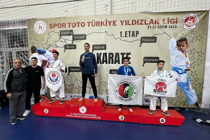 Gaziosmanpaşalı karatecilerden Türkiye Yıldızlar Ligi’nde 14 madalya