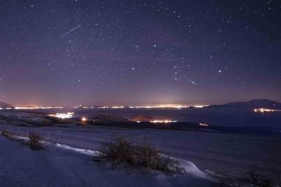Geminid meteorları Bitlis’te kartpostallık manzaralar oluşturdu