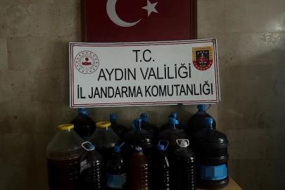 Germencik’te 202 litre kaçak alkol ele geçirildi