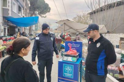 Germencik’te pazarlarda ’kontrol kantarı’ uygulaması devam ediyor