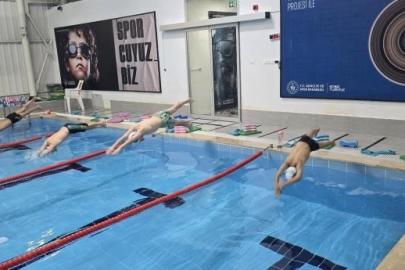 Gölpazarı’nda yüzme antrenmanı gerçekleştirildi