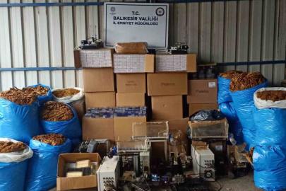 Gönen’de kaçak tütün operasyonu: 13 gözaltı