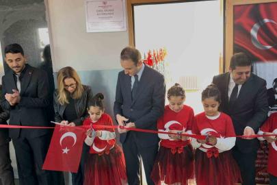 Güçlükonak’ta köy okulunda kütüphane açıldı