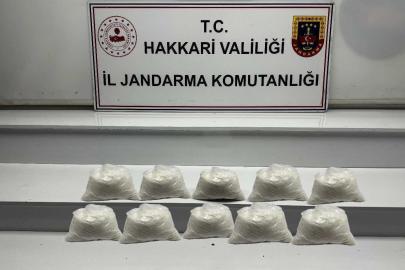 Hakkari’de 9 kilo metamfetamin ele geçirildi