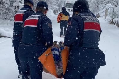 Hasta vatandaşa jandarma ulaştı