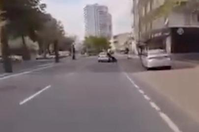 Hatalı şerit değiştirdi, motosiklet sürücüsünü düşürdü: 1 gözaltı