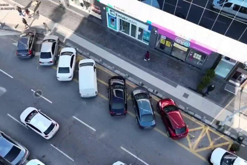 Havadan ceza yağdı: 104 araca 103 bin lira ceza kesildi