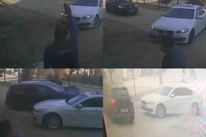 Hızla gelen araç, yola çıkan otomobile çarptı